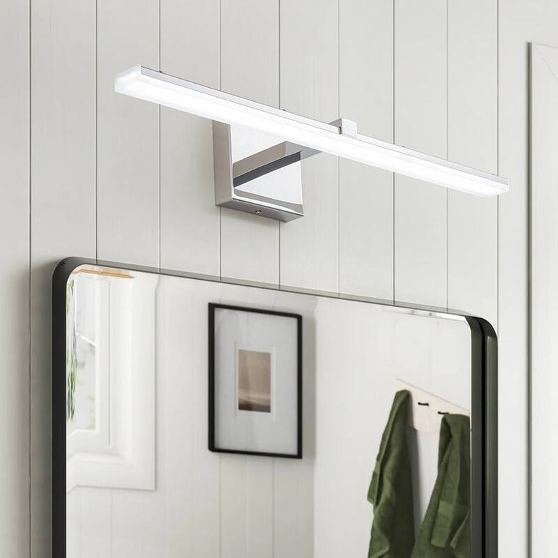 Dimmable Linear LED Chrome Vanity Wall Sconce 3CCT 17W 24in