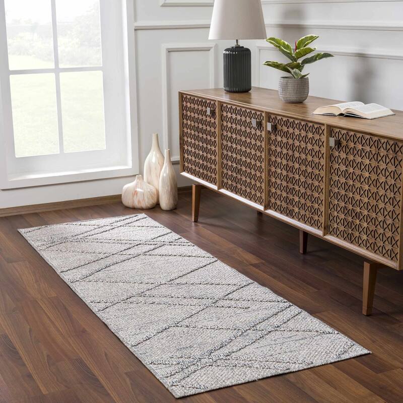 Hauteloom Butch Living Room, Bedroom Patio Outdoor Area Rug - Farmhouse - Taupe,Beige - 2' x 3'