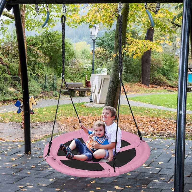 Goplus 40" Flying Saucer Tree Swing Indoor Outdoor Play Set Kids - See Details