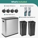 preview thumbnail 30 of 28, HOLDN’ STORAGE Trash Can and Recycling Bin Collection, Multi-Compartment Waste Organizer for Kitchen, Compost and Recycling