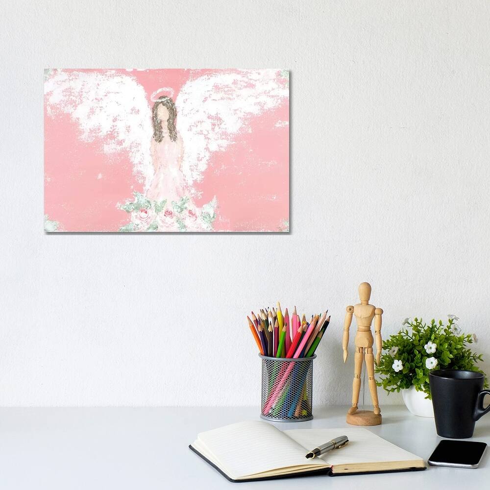 iCanvas "Tea Rose Guardian Angel" by Ashley Bradley Canvas Print