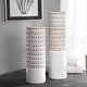 preview thumbnail 3 of 1, Uttermost Angelou White Vases (Set of 2)