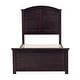 preview thumbnail 30 of 30, Farmhouse Wooden Platform Full Size Bed With Curl Design Headboard And Footboard For Teenager, Espresso