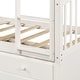 preview thumbnail 6 of 20, Stylish & Simple Twin Bunk Bed with Ladder, Safety Rail, Twin Trundle Bed with 3 Drawers for Bedroom, Guest Room Furniture