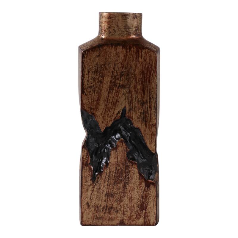 Metal Modern Sculptural Decorative Vase Abstract Design Artistic Form