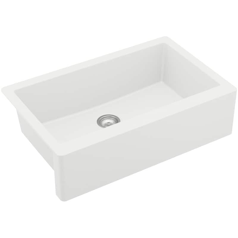 Karran USA QA-740-PK1 Quartz QA 34" Farmhouse Single Basin Quartz