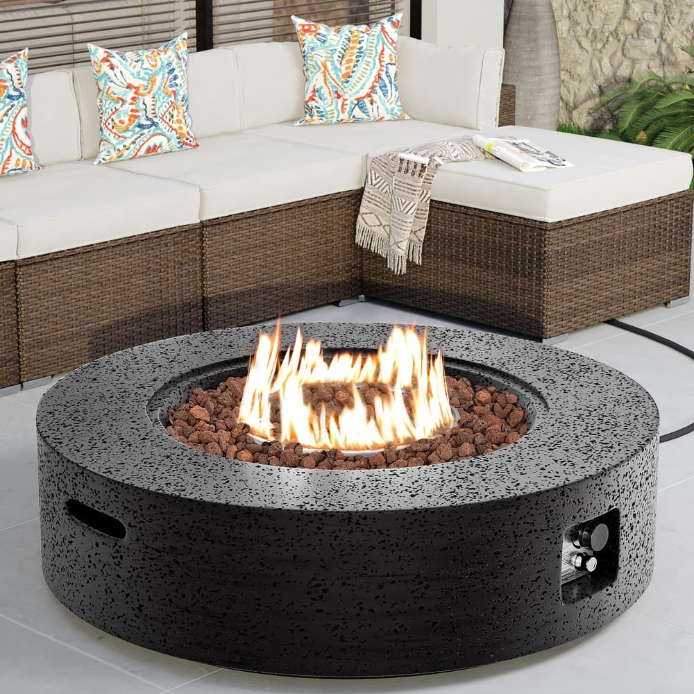 COSIEST Outdoor Propane Fire Pit Tank Outside with Waterproof Cover