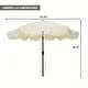 preview thumbnail 29 of 49, Clihome 9 Ft. Bohemian Fringed Patio Market Umbrella
