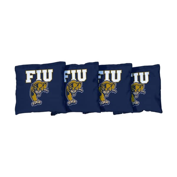 slide 2 of 3, FIU Blue Cornhole Bags All-Weather Resin Filled
