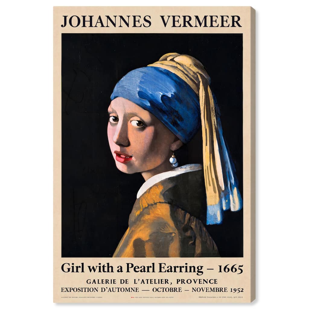 Girl with a Pearl Earring Canvas by Art Remedy, Gallery Wrapped