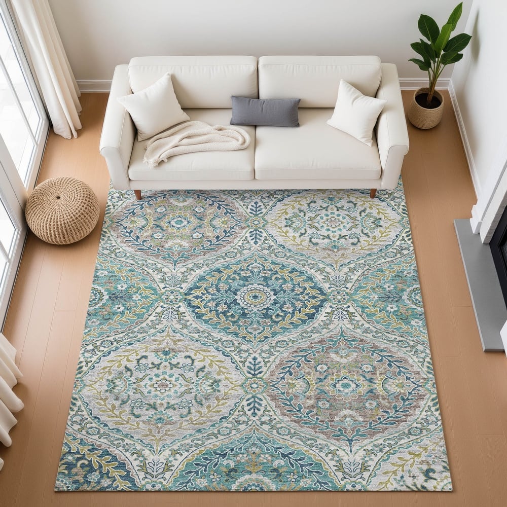 Premium Washable Super Soft Traditional Global Mayfield Rug