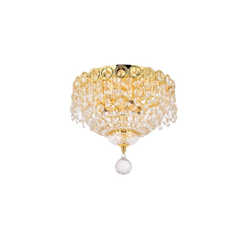 Fleur Illumination 3 light Gold Flush Mount