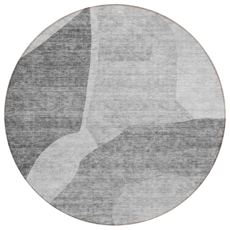Machine Washable Indoor/ Outdoor Chantille Contemporary Abstract Rug