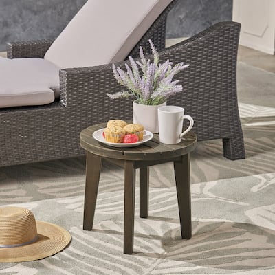 Christopher Knight Home Gertrude Outdoor 16" Acacia Wood Side Table