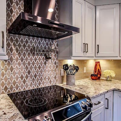Santorini Diamante 13.75x13.88 Athens Grey Marble Backsplash Wall Tile