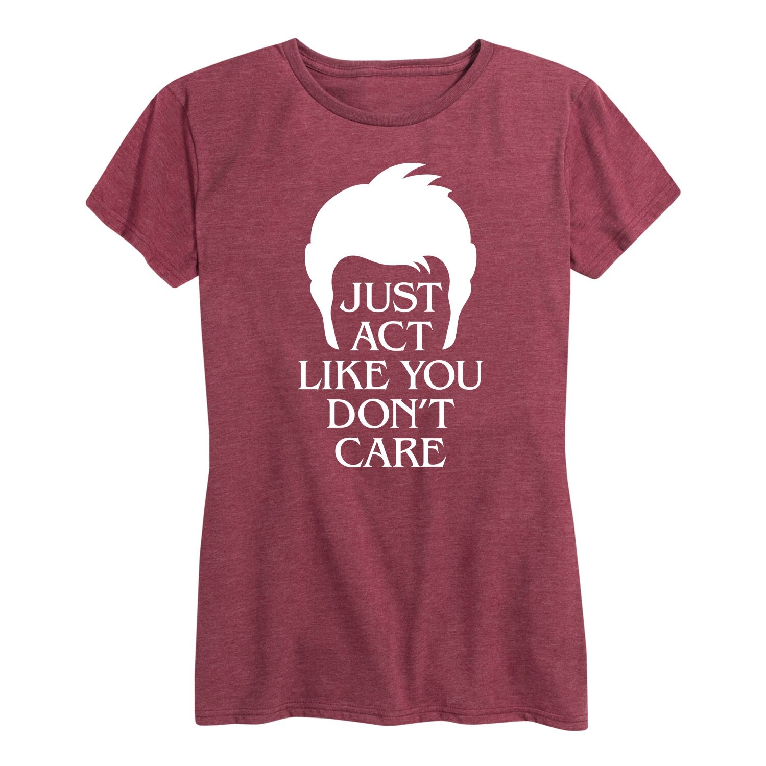 Steve Just Act Like You Don't Care-Women's Short Sleeve Graphic T-Shirt