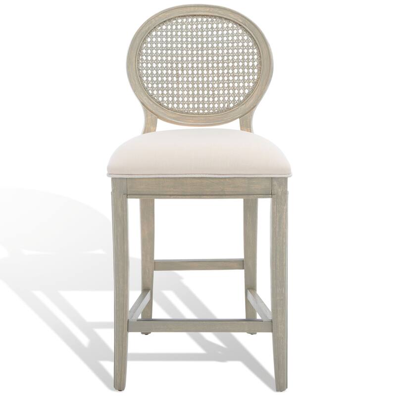 SAFAVIEH Couture Lyuda Rattan Counter Stool (Set of 2) - 19Wx23Dx40H