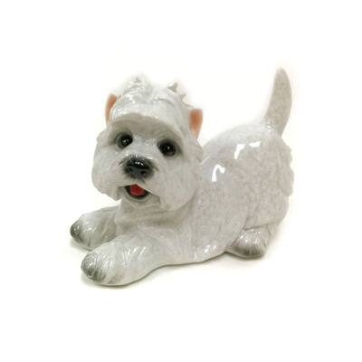 West Highland White Terrier Puppy Figurine