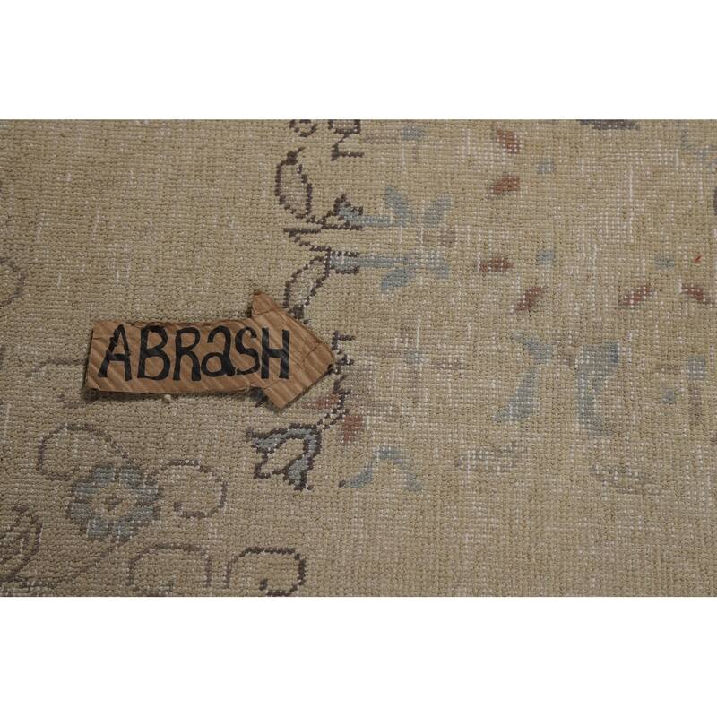 Medallion Tabriz Persian Vintage Rug Hand-Knotted Wool Carpet - 9'9" x 12'8"