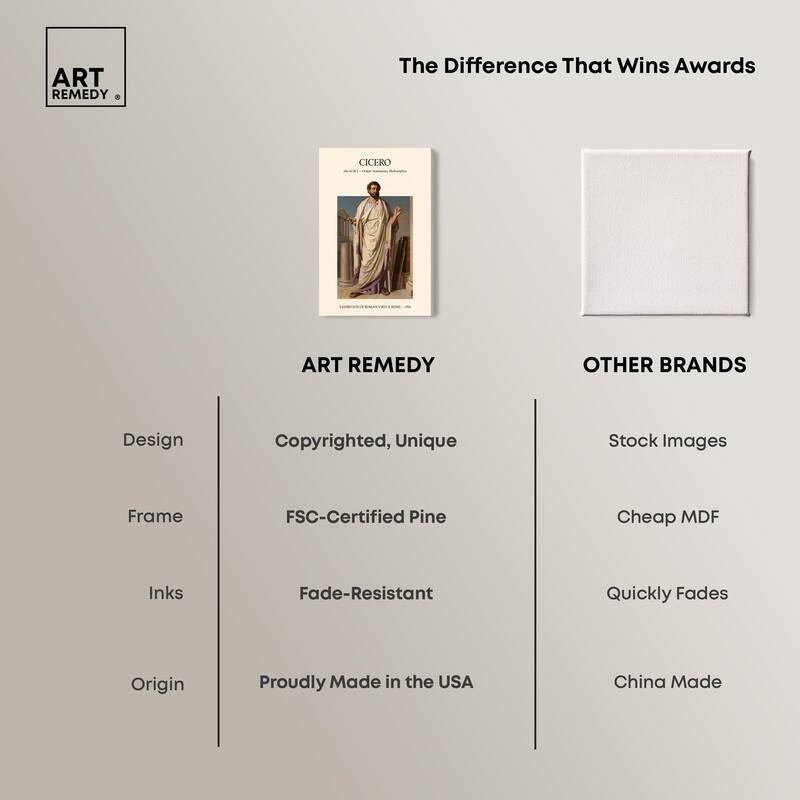 Visual Representation of Cicero Canvas by Art Remedy, Gallery Wrapped