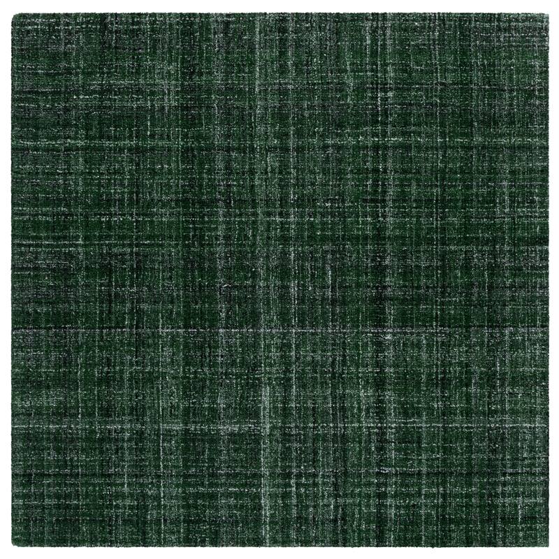 SAFAVIEH Handmade Abstract Cliff Rug - 6' Square - Dark Green
