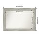 preview thumbnail 75 of 119, Dove Greywash Framed Non-Beveled Custom Wall Mirror, Bathroom Vanity Mirror Outer Size: 44 x 31