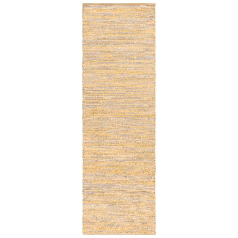 SAFAVIEH Handmade Montauk Euridice Cotton Rug - 2'3" x 8' Runner - Yellow