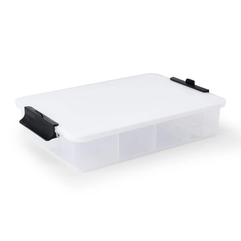 Farberware Snackle Box 11-Compartment Organizer with Plastic Locking Lid, 11x16