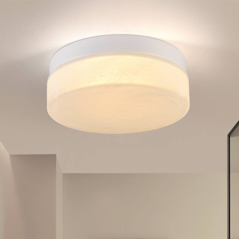 12 Inch LED Ceiling Light, 24W Flush Mount Ceiling Light,Round Low Profile Ceiling Lights for Bedroom, Living Room - White