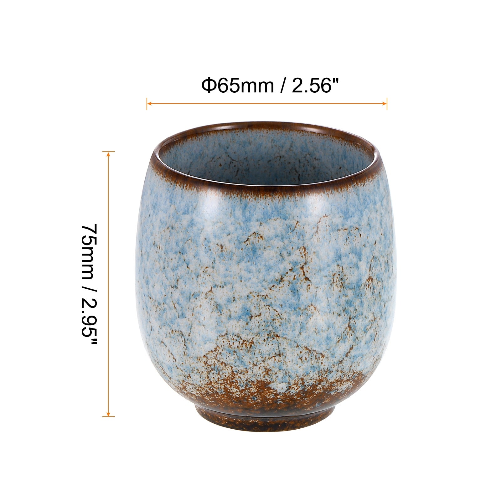 4pcs Chinese Ceramic Teacups 5.75oz Traditional Gong Fu Tea Set, Light Green