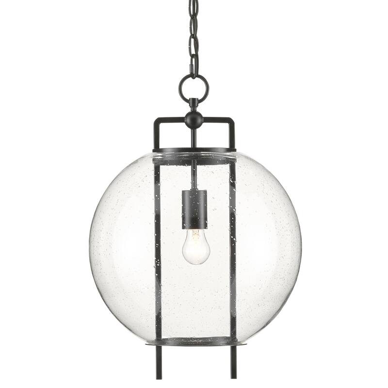 Currey & Company Breakspear Glass Pendant - 20"h x 14"dia
