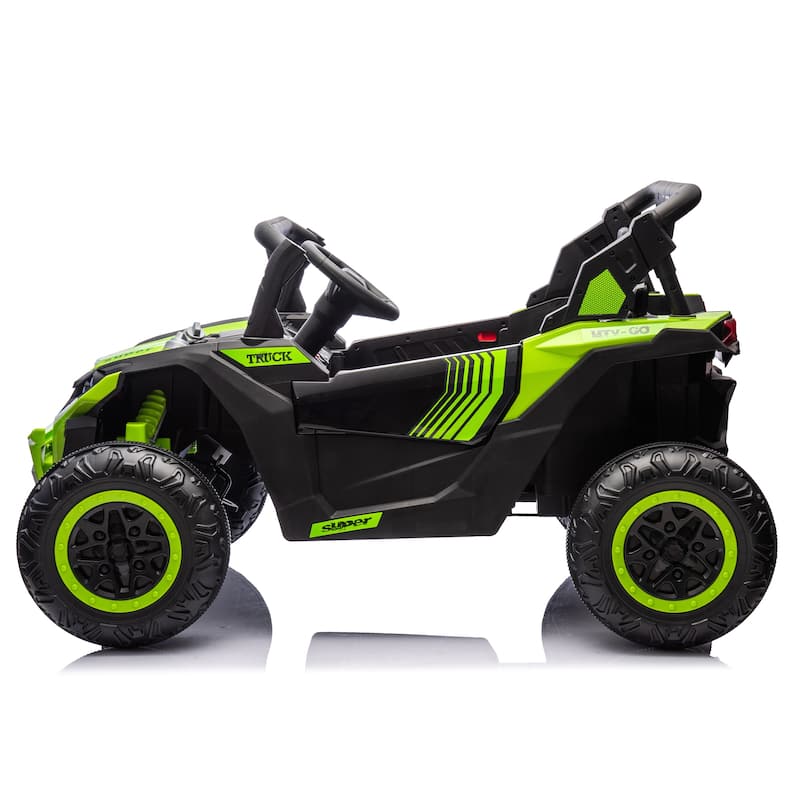 Electric Vehicle for Kids with Parent Remote Control, Ride on Car with Seat Belt, Off-Road Vehicle with Battery Indicator