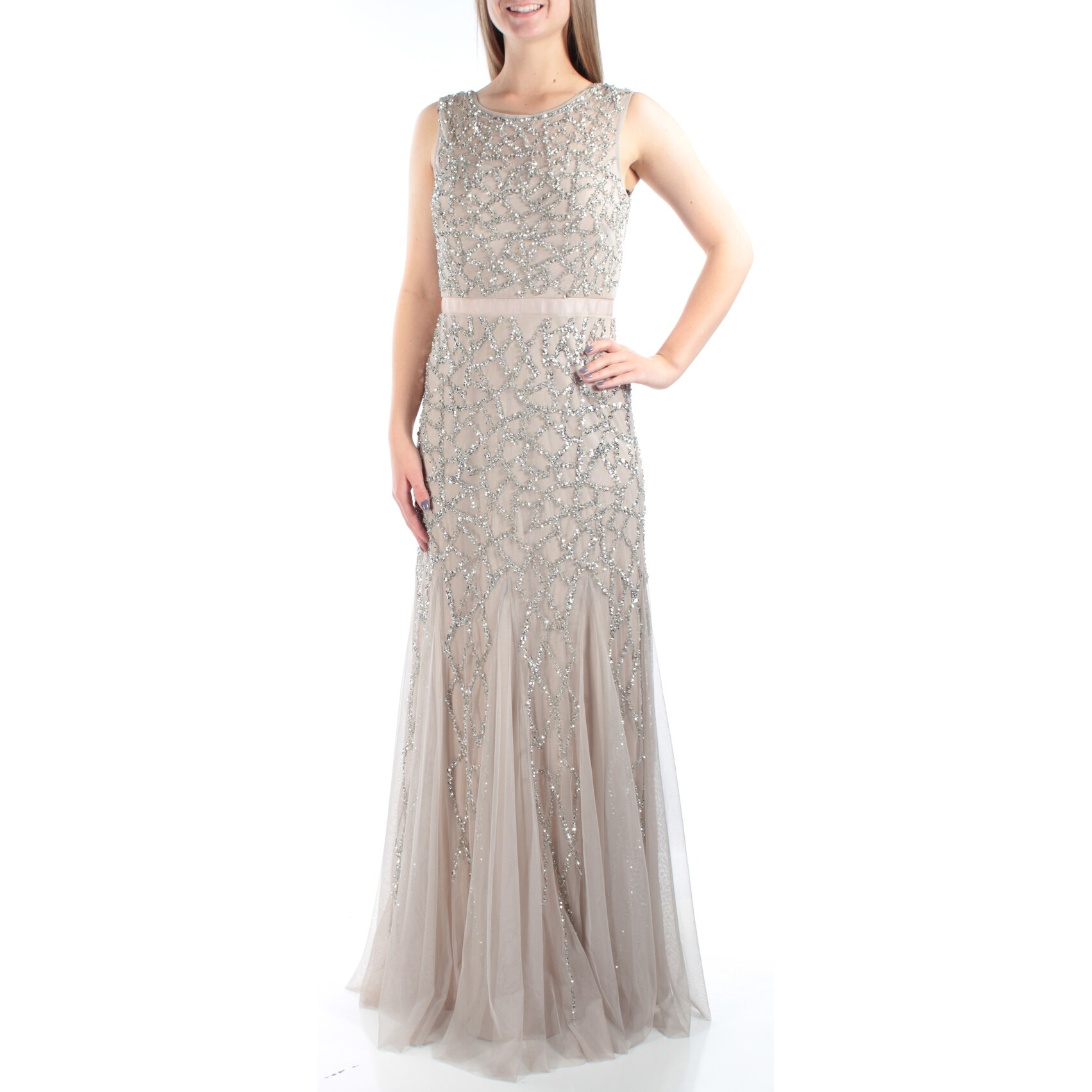 adrianna papell empire waist formal dress