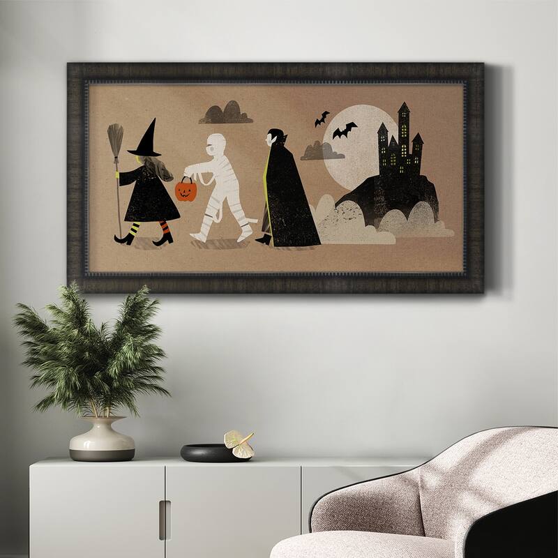Graphic Halloween Collection D Premium Framed Canvas- Ready to Hang