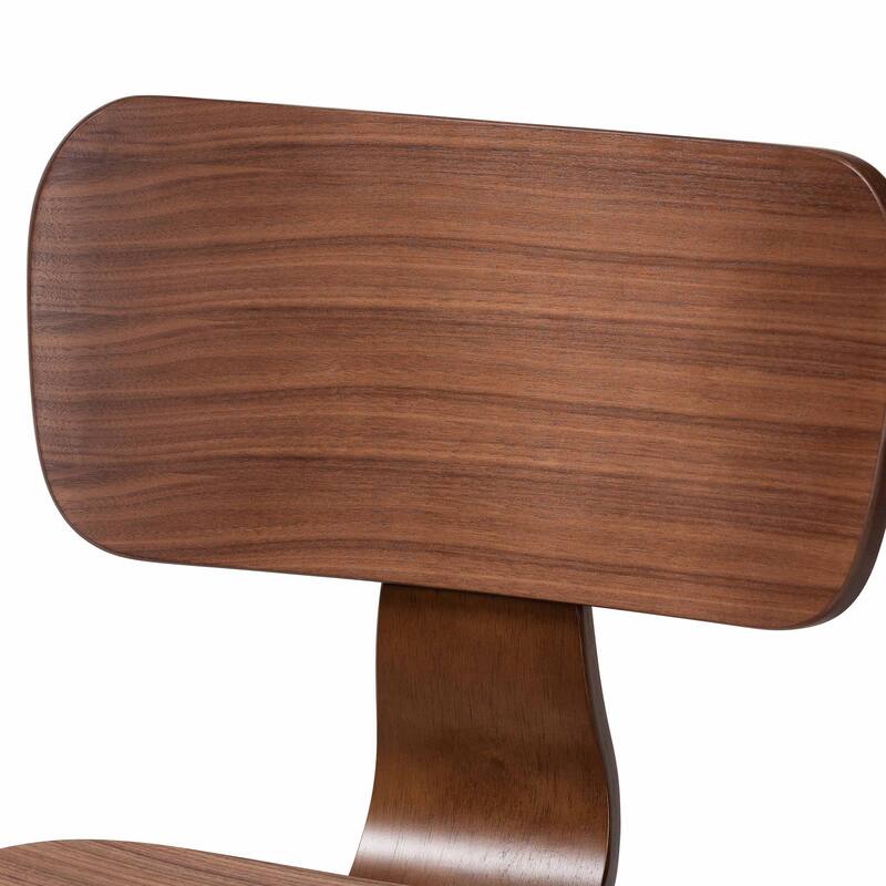 Billie Wood Dining Chair - Bentwood Frame Seating with Contoured Seat and Backrest, Mid-Century Style Side Chair