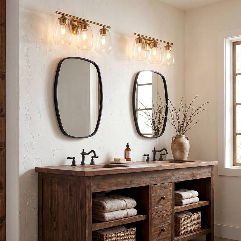 3-Light Bathroom Dimmable Vanity Light