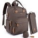 preview thumbnail 15 of 26, Bag Backpack with Portable Changing Pad, Pacifier Case and Stroller Straps, Large Unisex Baby Bags for Boys Girls Brown