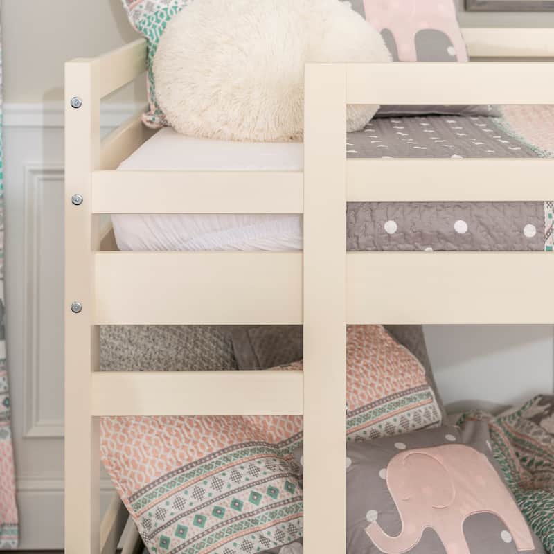 Middlebrook Browning Solid Wood Twin Size Low Bunk Bed