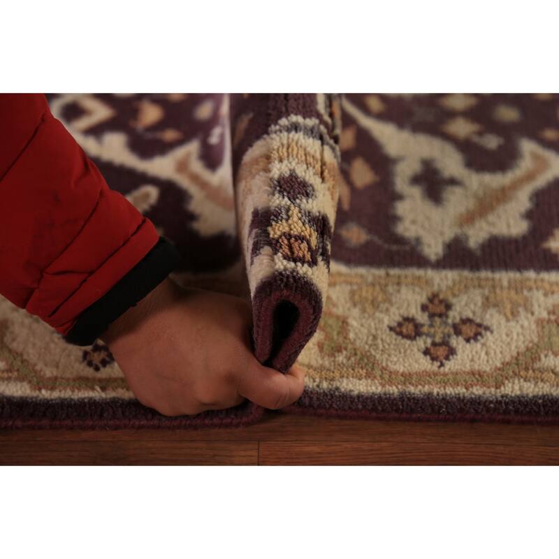 Oushak Oriental Runner Rug Handmade Red Wool Carpet - 2'6" x 9'10"