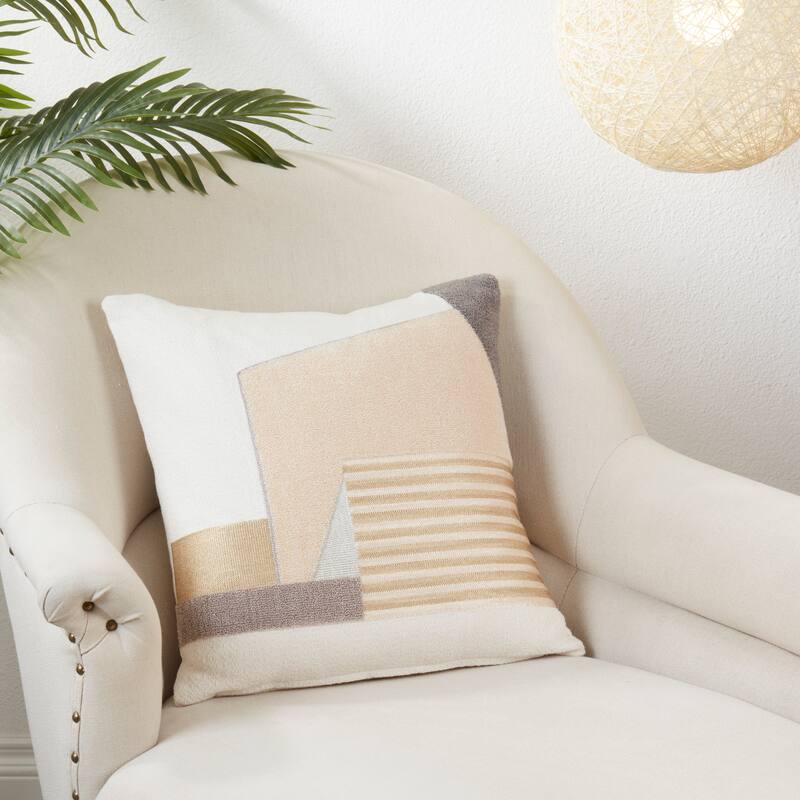 Refined Geometric Zen Throw Pillow