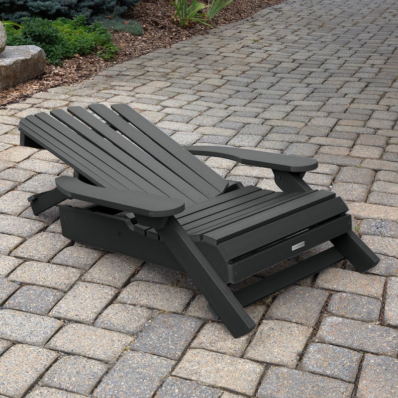HIGHWOOD King-Size Folding and Reclining Adirondack Chair