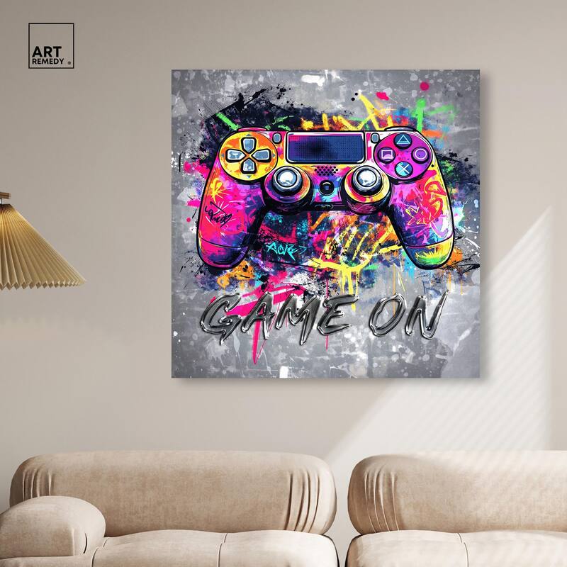 Game On Canvas by Art Remedy, Gallery Wrapped