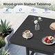 preview thumbnail 8 of 24, HDPE 35.8''L Square Dining Table with 1.7''D Bulit-in Umbrella Hole