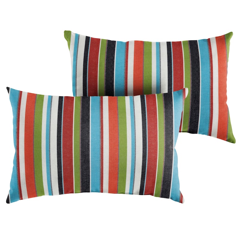 Sunbrella Carousel Confetti Indoor/Outdoor Knife Edge Pillow (Set of 2)