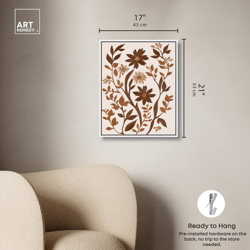 Sepia Sepal III Canvas by Art Remedy
