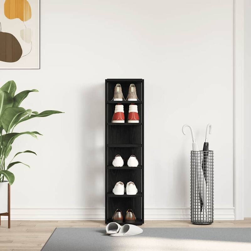 vidaXL Shoe Cabinet Shoe Storage Organizer for Living Room Engineered Wood