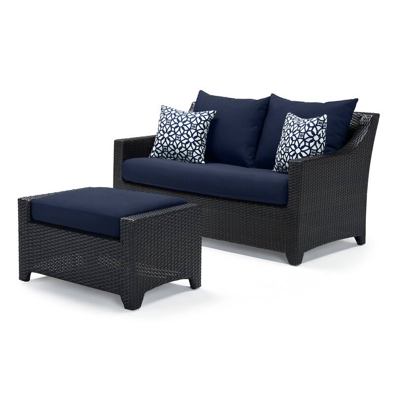 Deco 5 Piece Sunbrella Outdoor Patio Love & Motion Club Fire Set