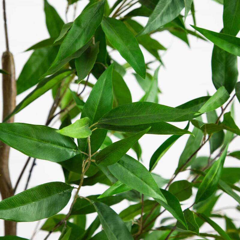 7' Long Leaf Greco Eucalyptus Tree with Real Touch Leaves - Green
