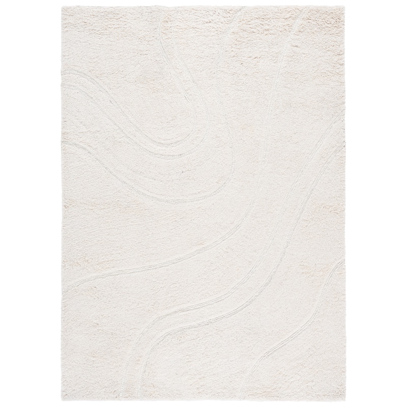 SAFAVIEH Handmade Casablanca Shag Melanija Wool Rug