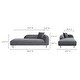 preview thumbnail 15 of 13, Aurelle Home Modern Upholstered Chaise Lounge